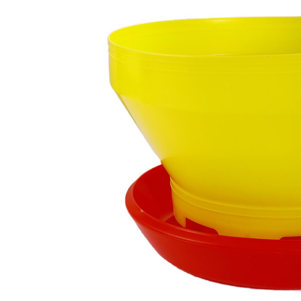 Automatic Pan Feeder Without Cover for Chicken Duck Quail Pigeon Poultry Turbo Food Feeder Chicken Coop Ground Feeding Trough