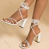 Neue Sommer Mode Gladiator Sandalen Elegant Sexy Kreuz Riemen Bankett Party Stiletto Absätze Schuhe Hochzeit Brautjungfer Pumps