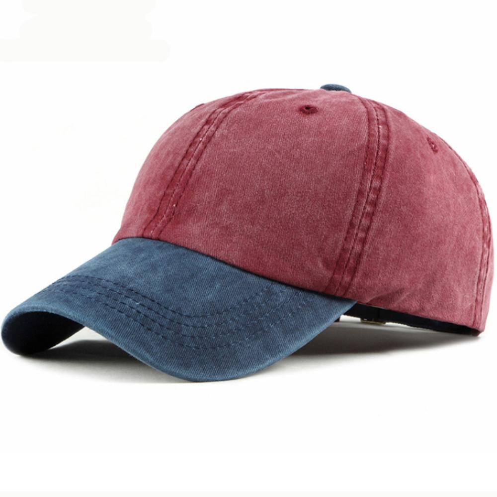 HT4758 Classic Baseball Cap Male Female Hip Hop Cap Men Women All Seasons Patchwork Baseball Hat 6 Panels Cotton Snapback Cap