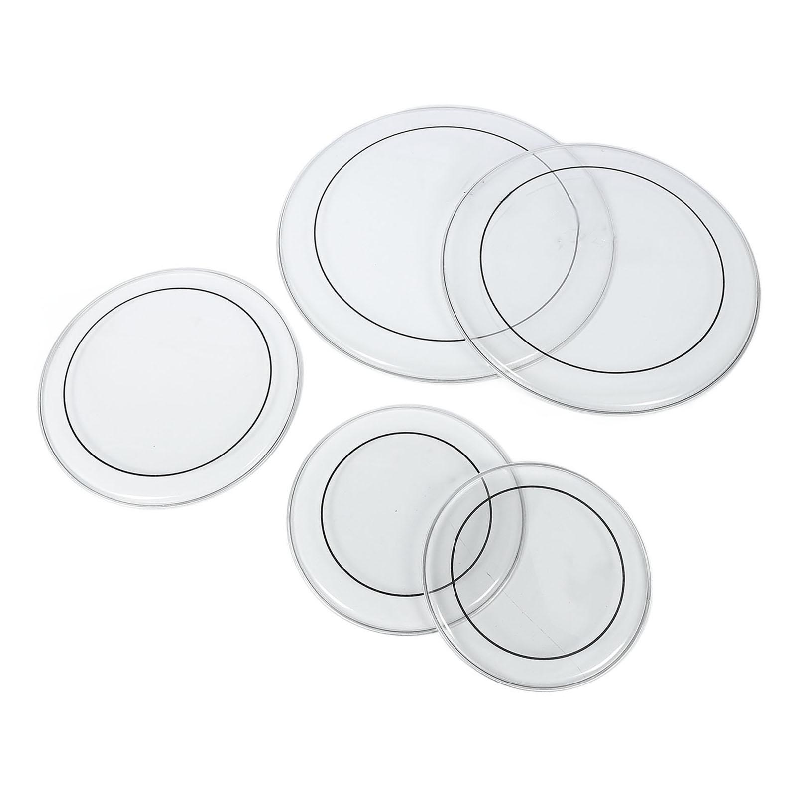 

Набор пластиков для барабанов 5 шт. 12 13 14 16 22 дюйма ПЭТ Стандартный набор пластиков для барабанов для замены