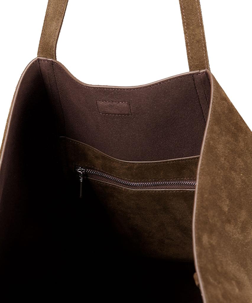 Noirer Suede Shopper Bag (Brown)