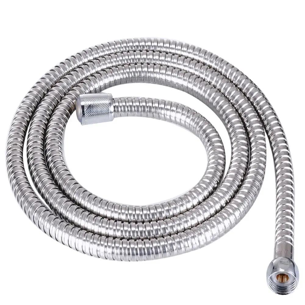 1/1.5/2m PVC Handheld Shower Head Hose Flexible Anti Winding Explosion-proof Water Tube Bathroom Faucet Hose Extension Pipe