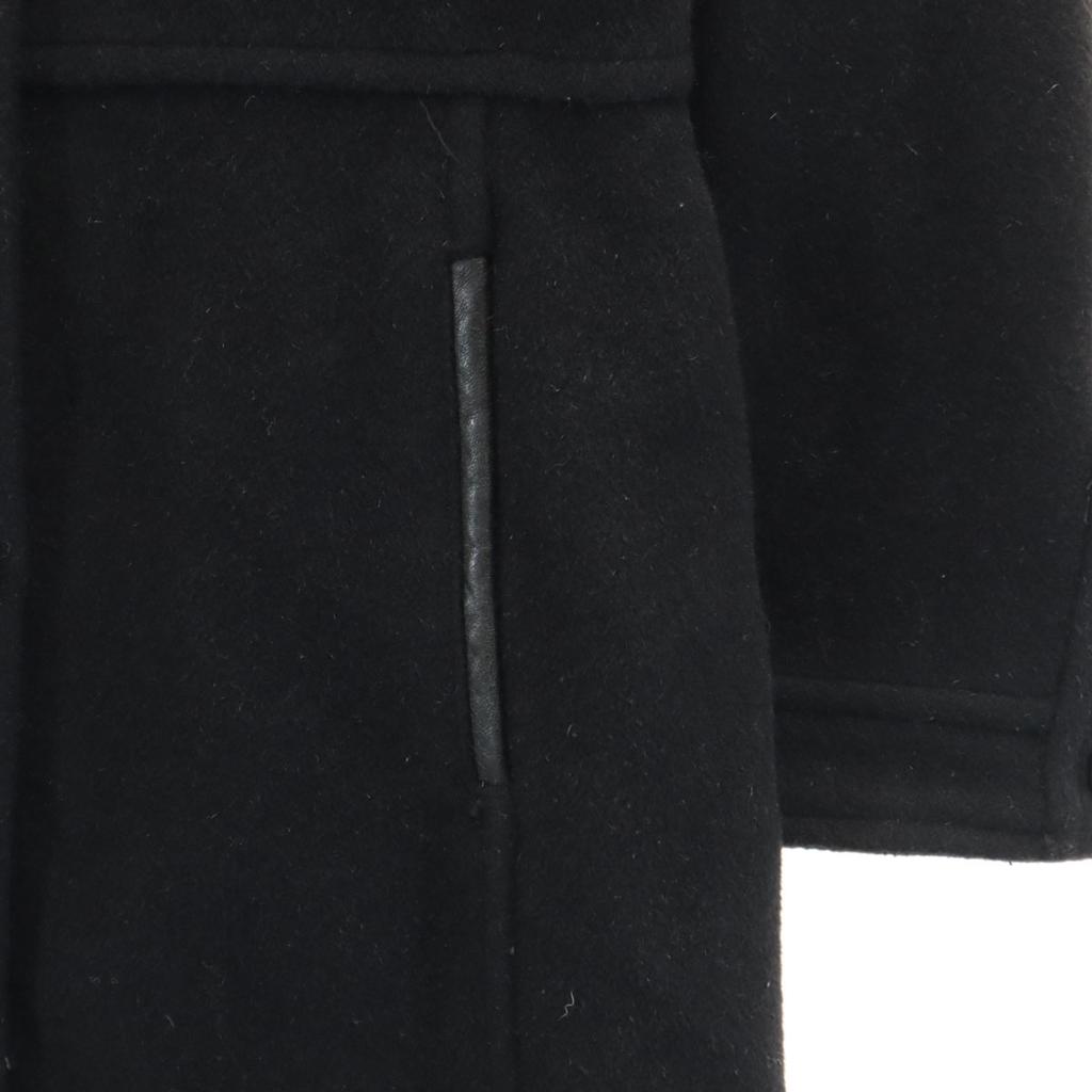Coach Melton Edelstahl Kragenmantel XS schwarz Damen Gebraucht
