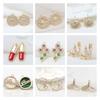 Gold Plated with Inlaid Zircon Small Star Charms Pendant For DIY Jewelry Making Handmade Bracelet Necklace Earrings Accessories