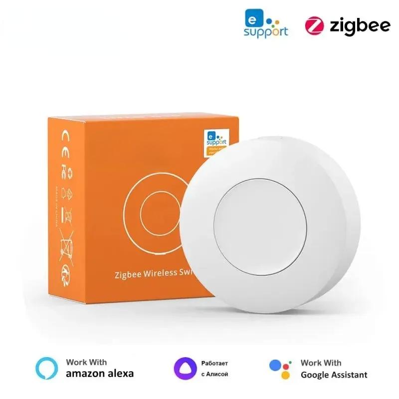 SNZB-01P Zigbee Wireless Switch Button Smart Scene Switch Smart Home Voice Control For EWeLink APP Alexa Home Assistant