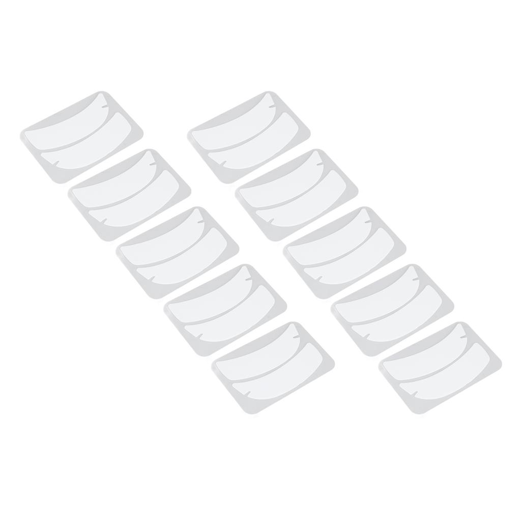 10 Pairs Eyelash Extension Under Eye Gel Pads Notch Flexible Silicone Reusable Eyelash Extension