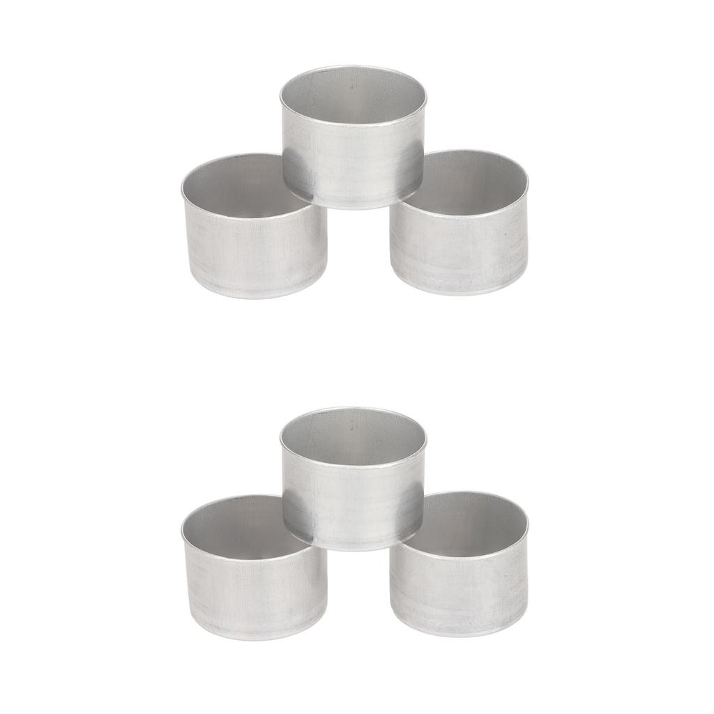 Empty Aluminum Box 100 Pcs DIY Aromatherapy Oil Lamps Lamp Shell Empty Candle Container