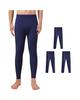 SUKINANA Men's 3-Pack Underpants with Heat-Generating Function, Double-Sided Brushed Finish, Lightweight and Warm, Soft Underwear, Thermal Pants, Stre