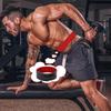 Tyngdlyftningsbälte för knäböj skivstång styrkelyft justerbart läder midjestöd bodybuilding träning fitness skyddsbälte