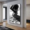 Beautiful Fashion Sexy Woman Portrait Posters and Prints Canvas Painting Black and White Wall Art Pictures for Modern Home Decor