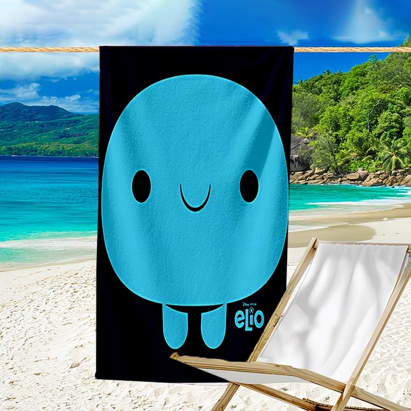 proof beach towel with a Elio Ooooo & Glordon pattern - soft,absorbent,quick-drying,machine washable - perfect for swimming,camping,bathing