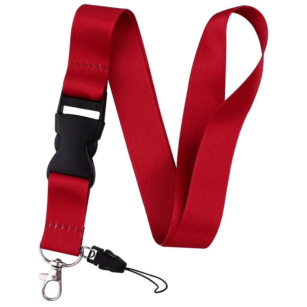 Pure Color Credential Holder Lanyard For Keys Neck Strap Id Card Badge Holder Key Chain Key Rings Accessories Christmas Holiday Gifts
