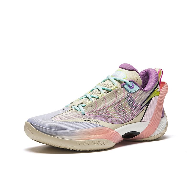 Anta Three Points Rain 1st Generation V2 Cement Nemesis Nitrogen Technology Midsole Shock Absorption Non-Slip Low-Top Basketball Shoes 912421102S-5