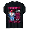 Women'S Scorpio Zodiac Graphic T-Shirt - Bold Pink Astrology Tee with Scorpio Woman Traits, Soft Stretch Shirt