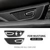 Real Soft Carbon Fiber for Ford Mustang Accessories 2015 2016 2017 2018 2019 2020 2021 2022 Sticker Seat Button Sticker