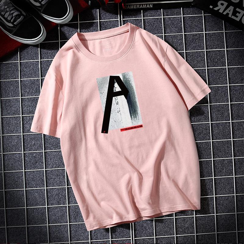 A Large Size Men Short Sleeves T-shirt 100% Cotton Casual Tee Shirt S-6XL