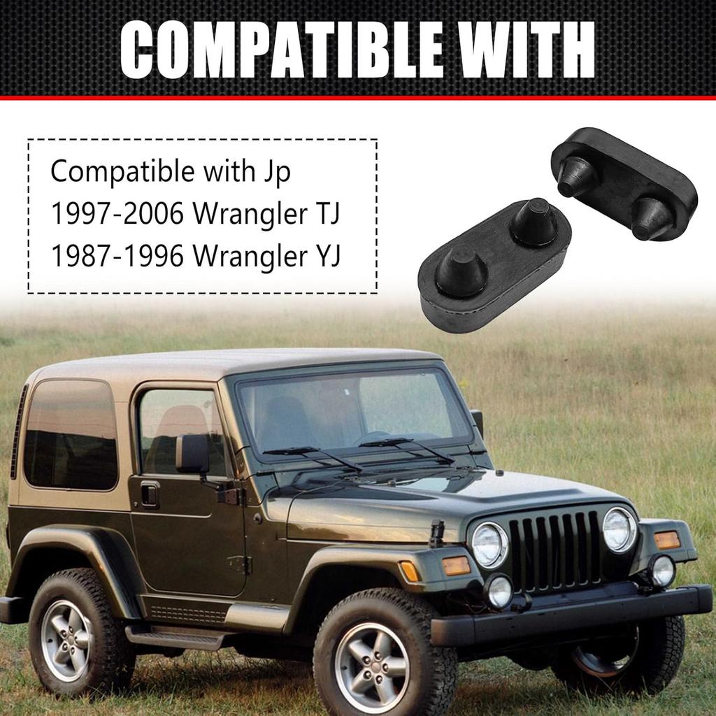 2PCS 4007541 Hood Latche Body Component Fender Bumpers Rubber Cushion Pad Parts Bump Stops Grommets J4007541 D4103 12031.02 Compatible with JE