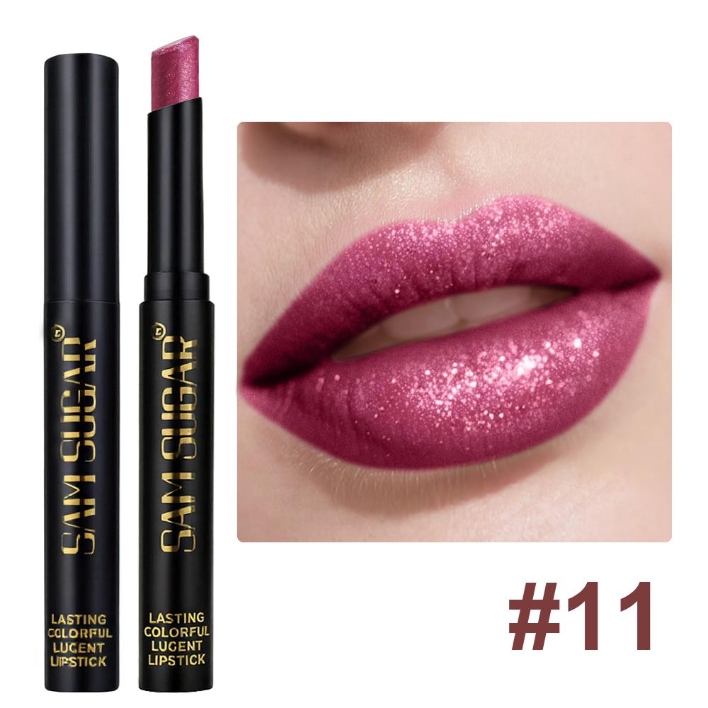 Διαμαντένιο μαργαριταρένιο κραγιόν αδιάβροχο μακράς διαρκείας αντικολλητικό Κύπελλο ματ βελούδινο λαμπερό κραγιόν Κόκκινο σέξι χειλιών καλλυντικά μακιγιάζ