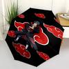 1 PC Automatic Folding Umbrella - Naruto Cloud Power Pattern Portable Foldable Design With 8 Ribs Christmas Birthday Gifts