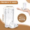 10PCS Cowboy Boot Shot Glasses 1 Oz Mini Plastic Boot Shot Glass, Reusable Plastic Boot Cups for Cow Western Theme Party Supplie