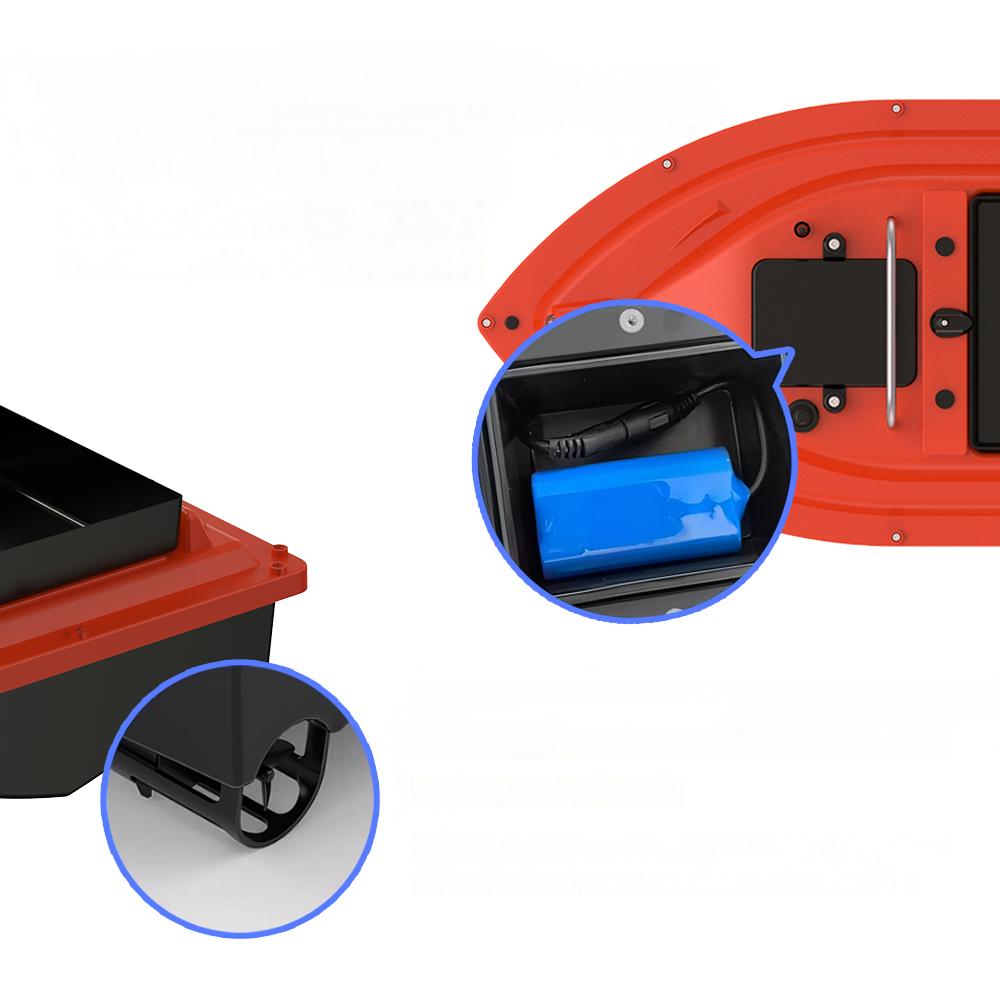 GPS Fishing Bait Boat D16B 1.5KG Large Bait Container Controlled 500M Range 12000mAh Battery Cruise Control