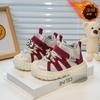 Kids Winter Fleece Lined Non Slip Soft Sole Toddler First Walking Sports Sneakers
