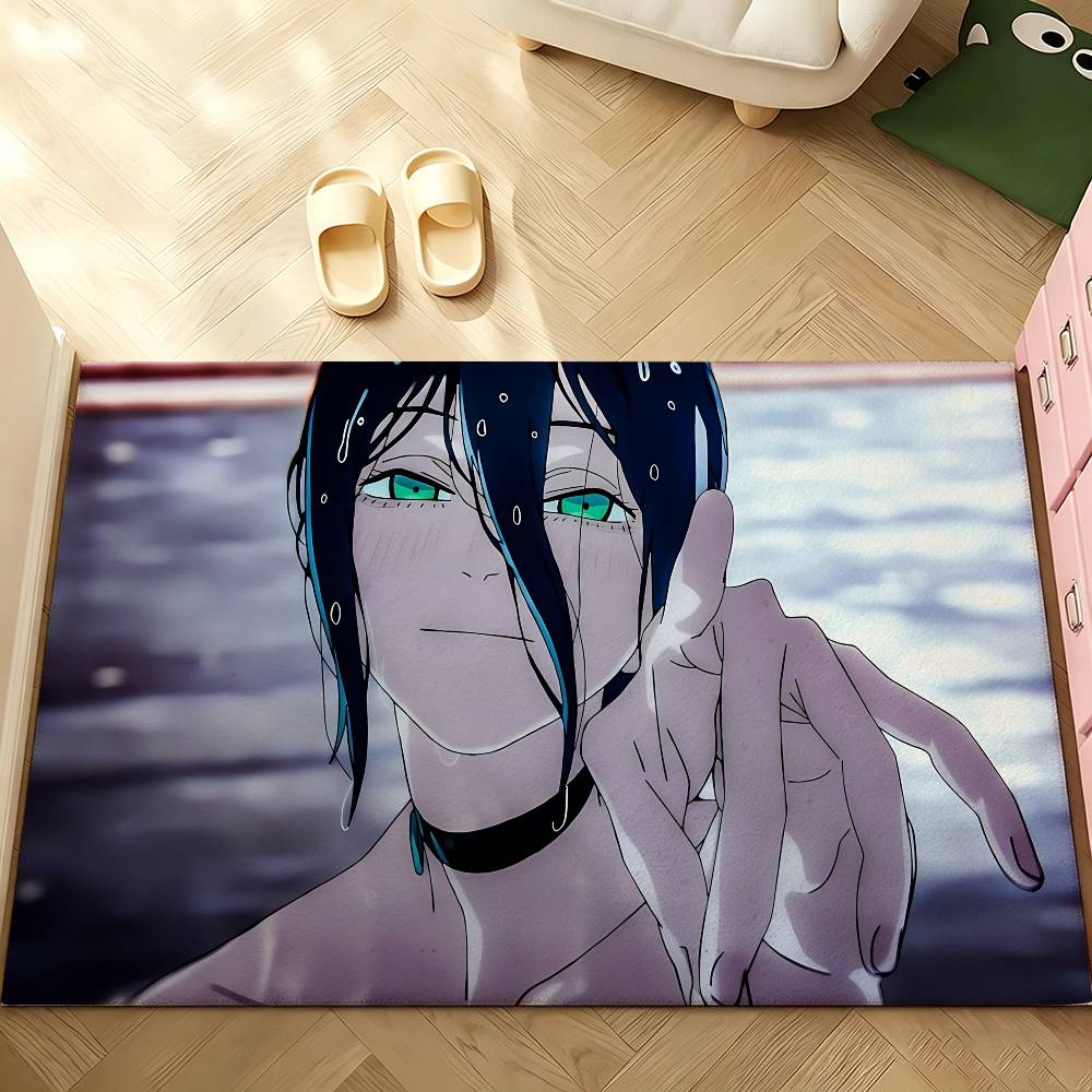 Anime C-Chainsaw M-Man Reze Carpet Bathroom Anti-slip Mat Door Mat Home Decoration Mat Entrance Door Mat Scratch-resistant Mat
