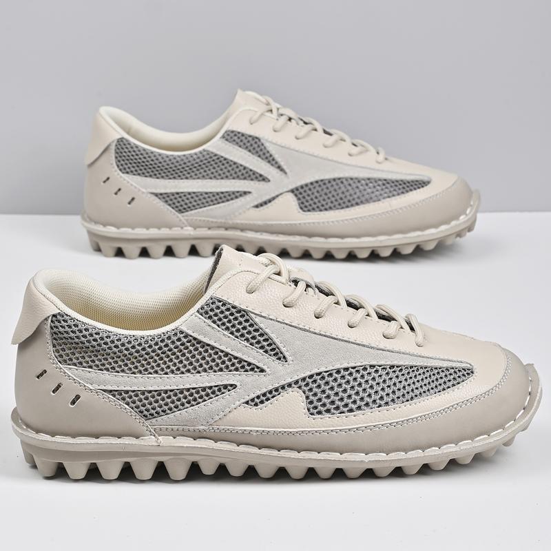 Leather Shoes Man Casual Loafers Luxury Design Slip on Male Dress Shoes Leisure Style Big Size Outdoor Wear-resistant Sole