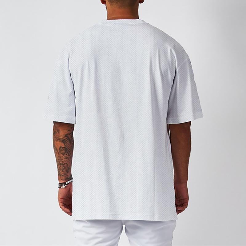 Muscleguys Summer Men's Short-sleeved Youth Fitness Bottoming Sweatshirt Trend Breathable Top
