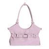 Solid Color Shoulder Bag with Buckle Strap Design Stylish Crossbody Bag for Daily Fashion Use