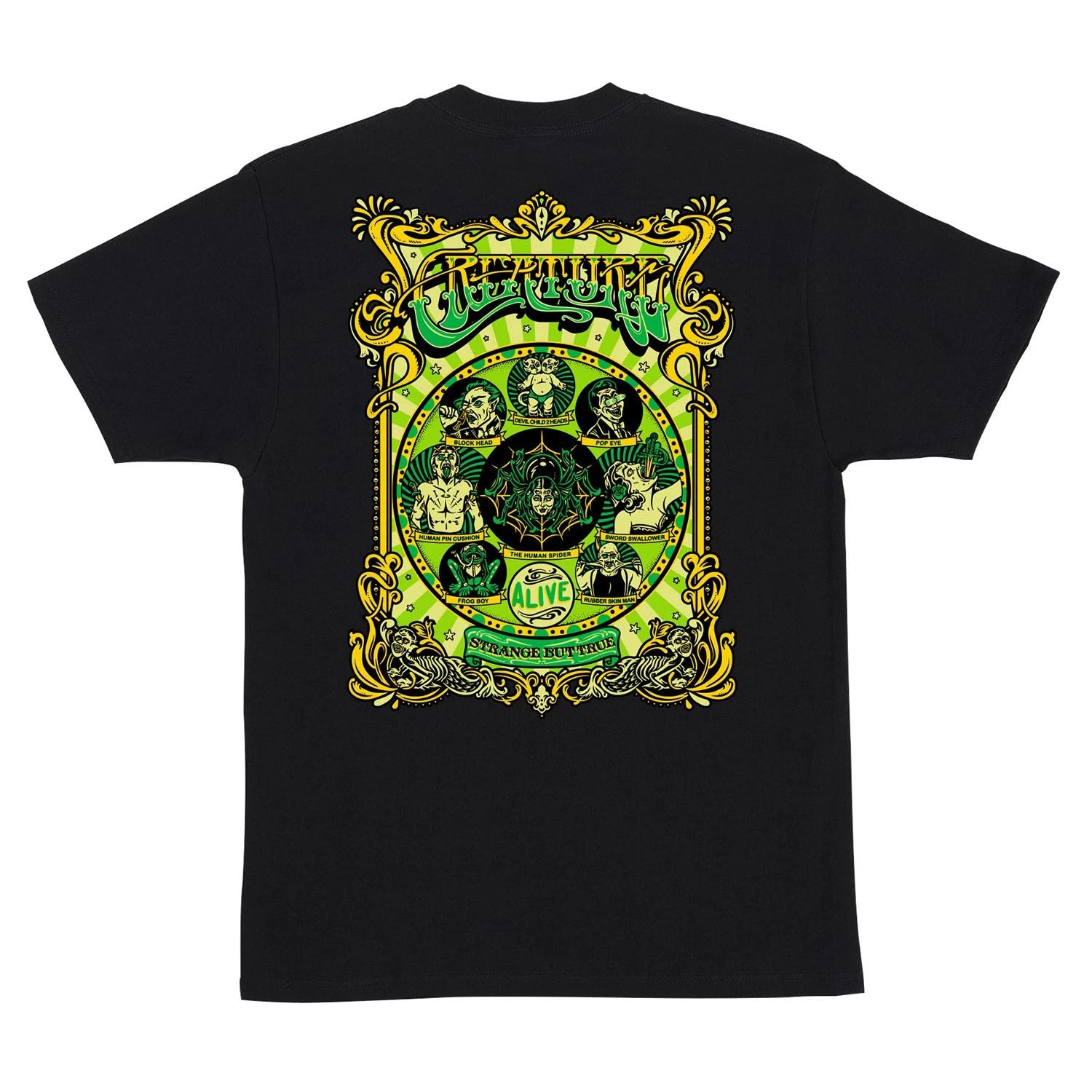 Creature Skateboards Shirt Sideshow Black M