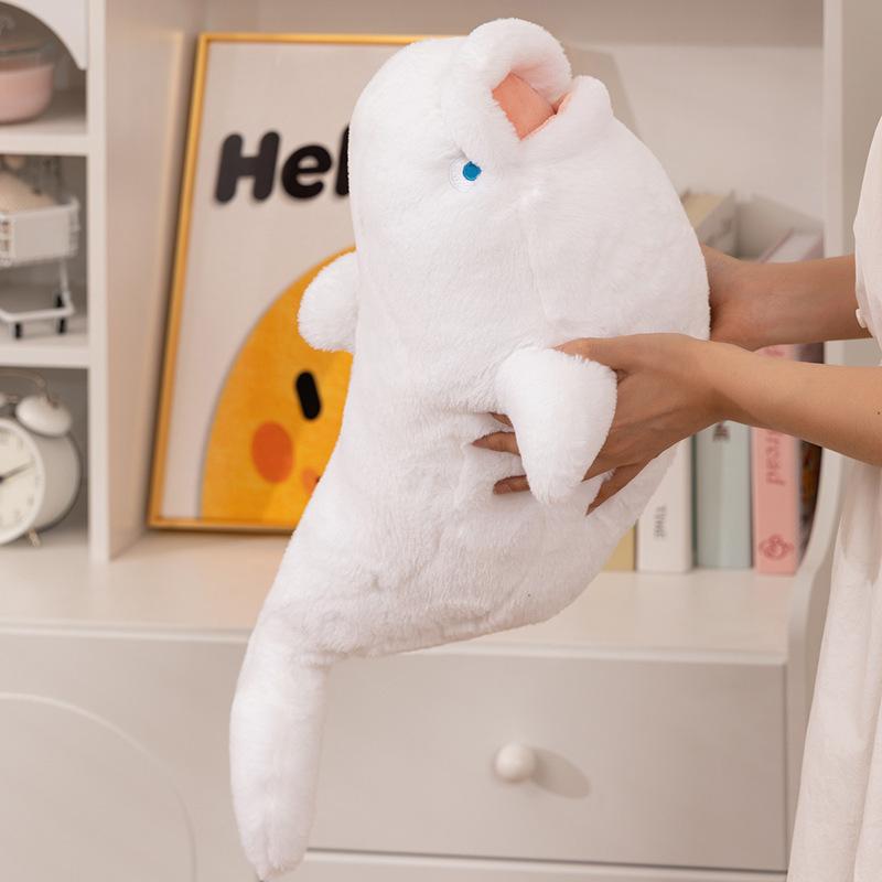 Happy Ocean Serie Beluga Wal Robbe Hai Delfin Plüschpuppe Schlafkissen