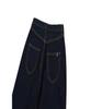 FUNNY PIG MADE Wide Pin Crop Jeans (Indigo Wash)
