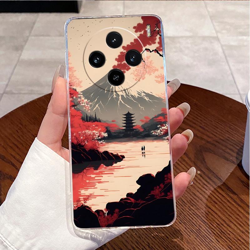 Case For Vivo X100 Transparent TPU Soft Cover For Vivo X100 Pro/X100s Pro Cute Little Panda Pattern Shockproof Couple Shell