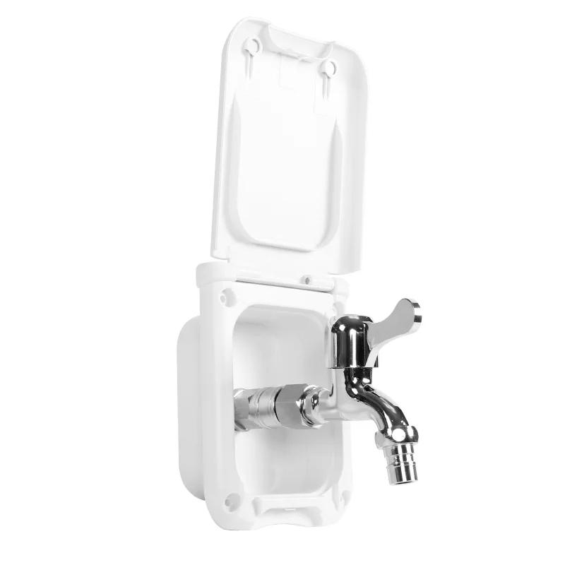 

Leakproof High-Pressure Water Outlet Faucet – External Fill Port for Motorhome, Caravan & Camper Fresh Water Tanks белый