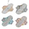 Sanitary Pads 4pcs Reusable Leak Proof Sanitary Pads Menstrual Cloth Pads Washable Breathable Cloth Menstrual Gaskets