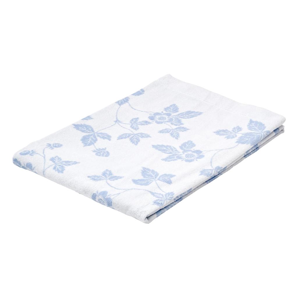 Nishikawa Wedgwood Imabari Towel Blanket, Single, Washable, 100% Organic Cotton, Strawberry Ink Blue, Soft, Made in Japan, Blue (FR05100600)