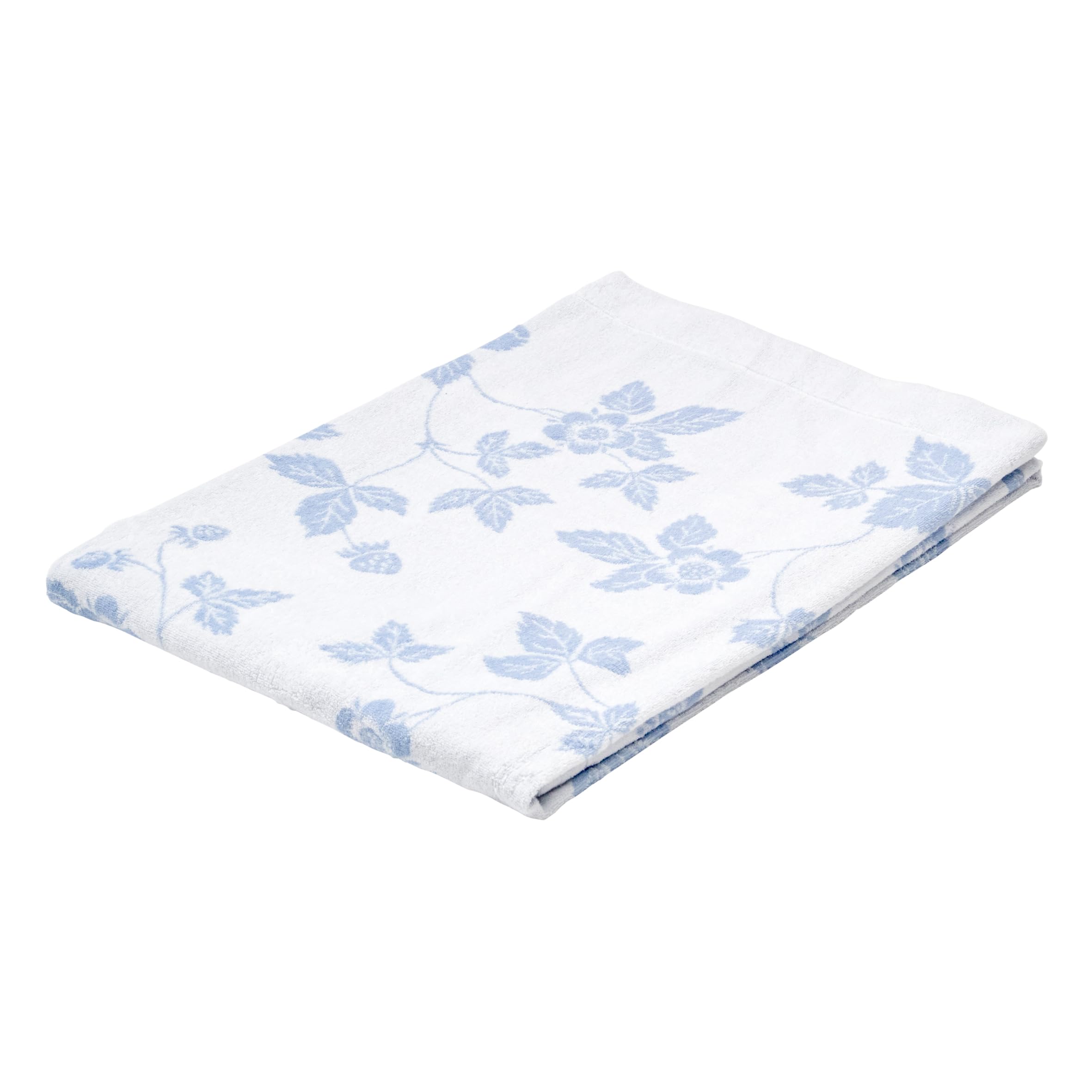 

Nishikawa Wedgwood Imabari Towel Blanket, Single, Washable, 100% Organic Cotton, Strawberry Ink Blue, Soft, Made in Japan, Blue (FR05100600)