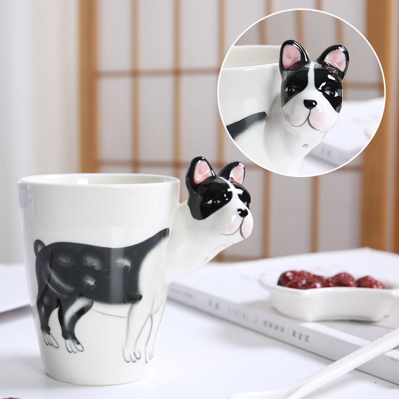 Creative 3D Animal Ceramic Mug Holiday Gift Coffee Mug Cartoon Animal Souvenir Mug Living Room Coffee Table Decorative Ornaments