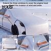 Waterproof Ice Guard for SUVs Car Windshield Snow Cover with Hood Extension, Aluminum Film Half Universal Fit Sun Shade Cover, Winter Frost SUV Sedan