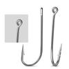 FTK High Carbon Steel Fishing Hooks 30-100Pcs Fishing Hooks Strong Sharp Needle Point Barbs Ringed Eye Fishing Octopus Hooks