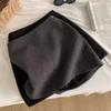 Korean Retro Wool Blend High Waist A-Line Skirt - Anti-Exposure, Hip-Hugging, Slim Fit for Autumn/Winter.