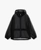 Mongdol Flare Hooded Windbreaker Black Mdjp027Black
