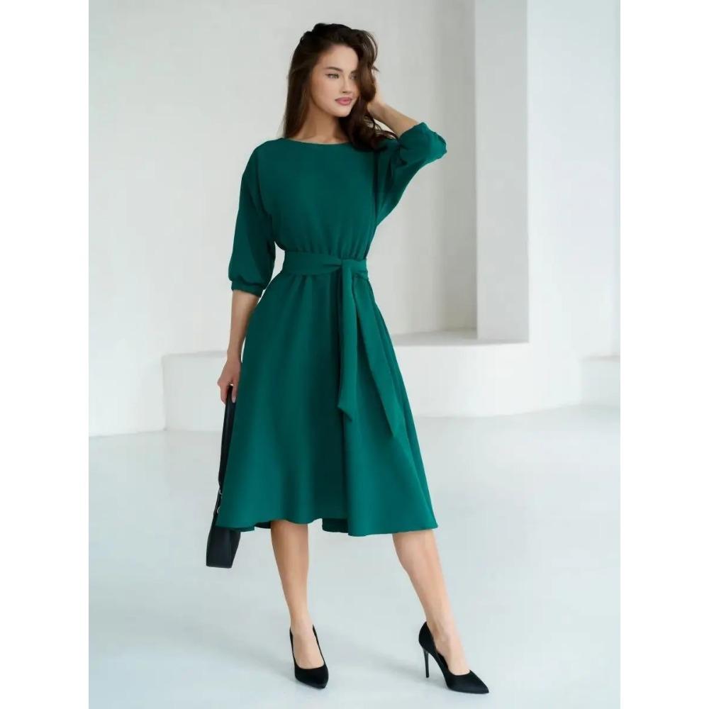 Women's Spring and Summer New Fashionable and Casual Seven Sleeve Waist Slimming Dress