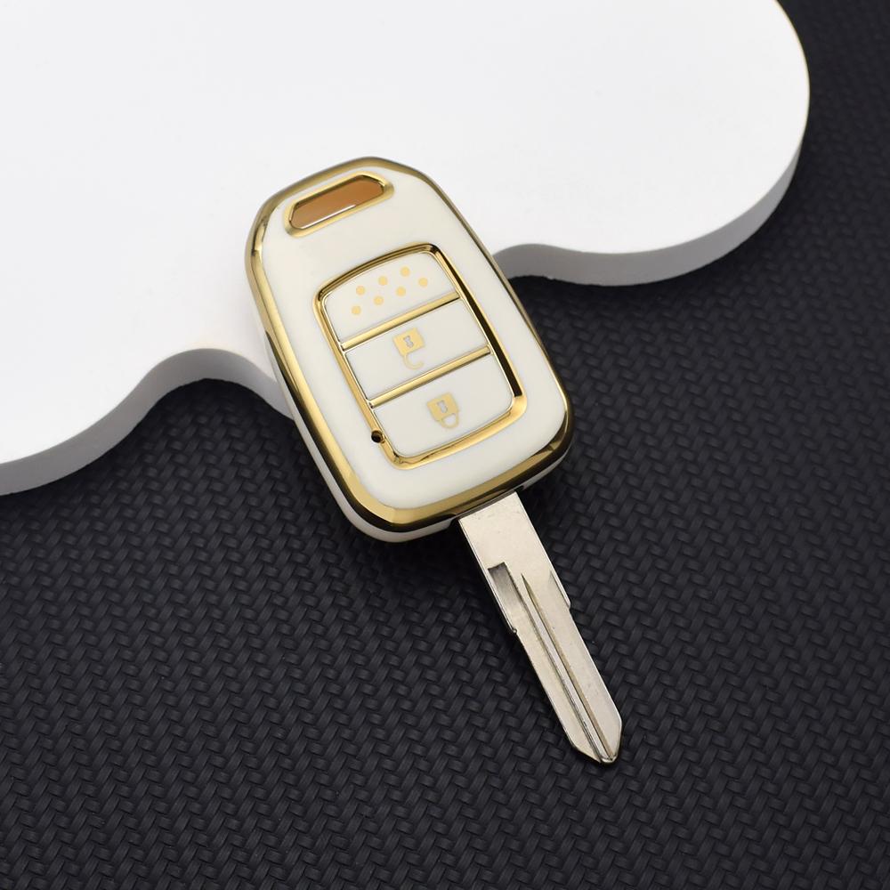 Soft TPU Car Remote Key Case Cover Keychain for Honda Accord Civic CRV HRV HR-V Jazz 2013 2014 2015 2016 Key Fob Shell Protector