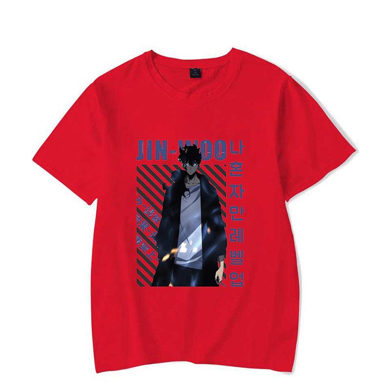 New Solo Leveling Sung Jin Woo Printing T Shirt Men Women T-Shirt Harajuku T-shirt Unisex Fashion Summer Tops