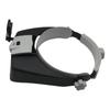Portable Headband Magnifier Loupe Head Magnifying Glass Lens Jewelry Watch Repair Watchmaker Magnifier with 2 LED Light