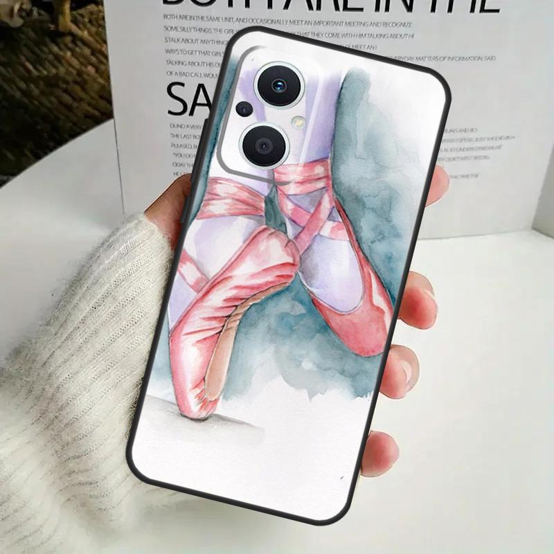 Ballet Ballerina Shoes Pointes Phone Case For OPPO Reno 8 7 Lite 8T 11 12 13 14 14F 10 Pro OPPO Find X8 X6 X5 X9 Pro Cover
