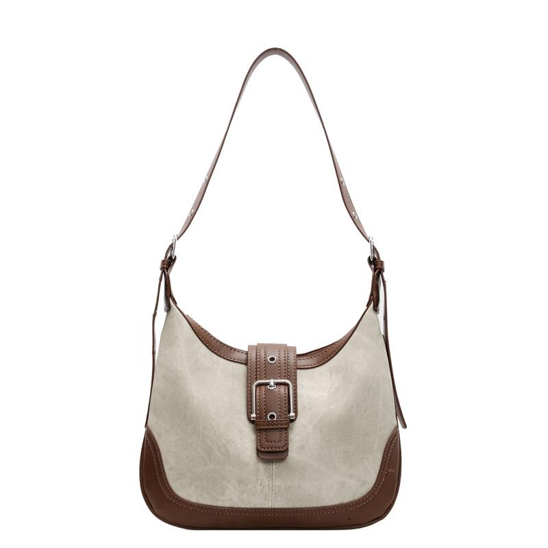 Bag women's new retro imitation denim handheld underarm bag casual niche design shoulder messenger bag