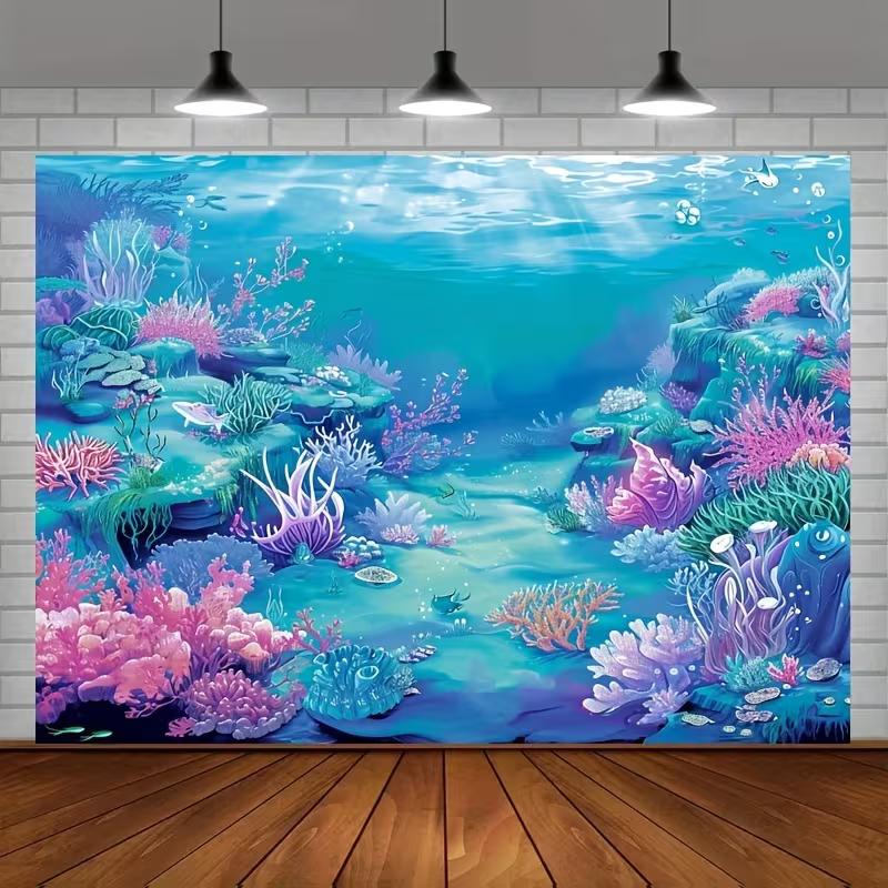 2D Ocean Undersea Background for Kids Birthday & Photoshoot